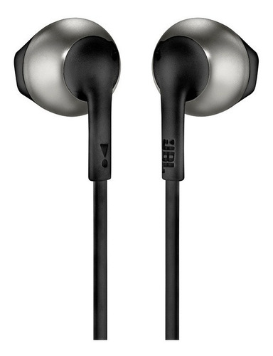 Fone De Ouvido Jbl T205 Preto Cinza Com Microfone E Controle