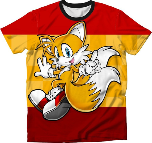 Playera Adulto Sonic Azul Erizo Tela Spandex Calidad Premium