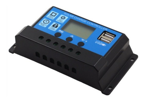 Regulador Controlador Solar Pwm 20 Amp Digital Usb 12-24 Vdc