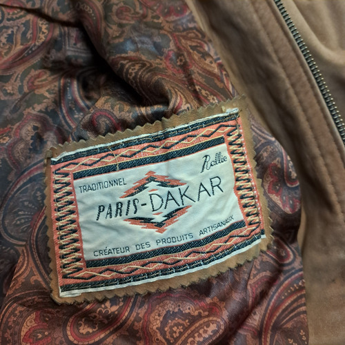 Campera Mujer Parka Gamuza De Cuero Capucha Paris/dakar T38 (Usado)