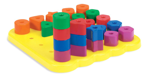 Tablero De Clavijas Apilables Para Niños 27 Piezas 2 Años