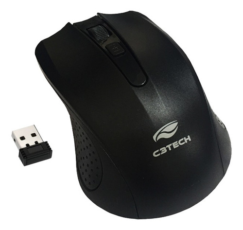 Mouse Sem Fio C3 Tech M-w20bk Preto Wireless - Nota Fiscal