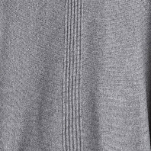Imagen 8 de 8 de Poncho Capa Cerrado Tejido Fino Estrech Elegante Acanalado.