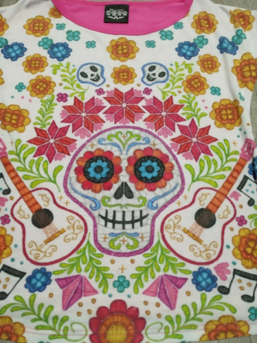 Playera Disney Pixar Coco Original Rosa T 10 Niña (Usado)