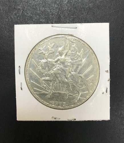 Moneda Un Peso Plata Caballito 1913 En Condición Alta (Usado)