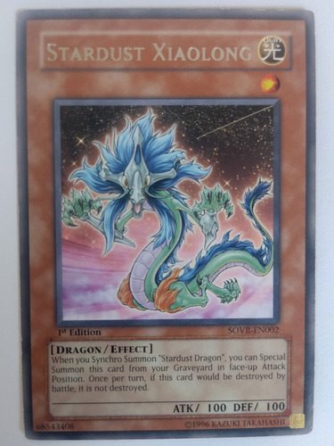 Yugioh! Tcg Stardust Xiaolong Sovr-en002 R