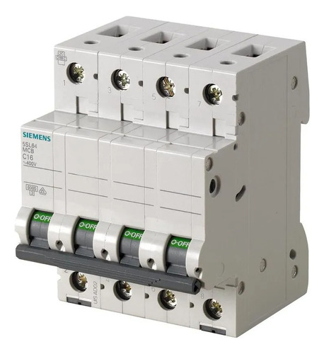 Interruptor Termomagnético Tetrapolar Siemens 5sl6440-7mb