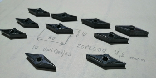 Widias Insertos Plaquitas De Metal Duro Usadas Tipo Rombo (Usado)