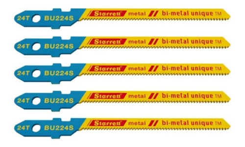 Kit 5 Serra Tico Tico Bu224s Metal 24d Starret