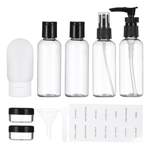 1 Juego De Botellas De Viaje, Recipientes Rellenables De Tam