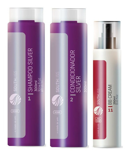 Southliss Silver Shampoo E Condicionador + Bb Cream