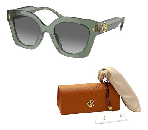 Tory Burch Ty7201u Mm Gafas De Sol Cuadradas Grises Transpar