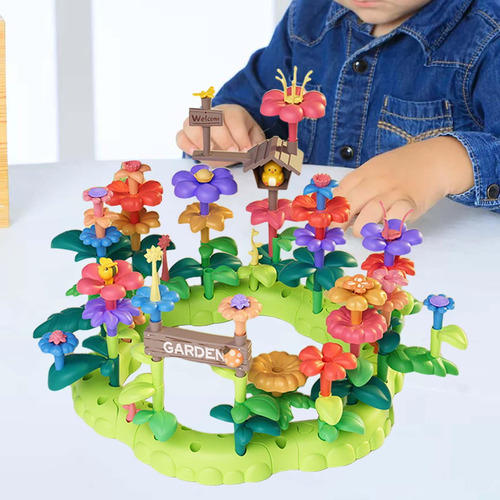 Juego De Bloques De Flores En Crecimiento 93 Piezas