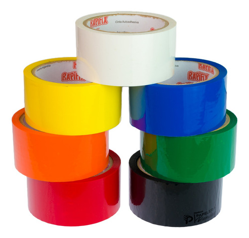 Cinta Embalaje Color 48mm X 50mt Pack 6u Rapifix