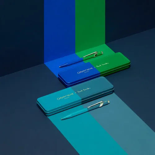 Pentel orenz Caran d’Ache Paul Smith Caneta Esferográfica Caran D Ache Paul Smith Cyan Steel º