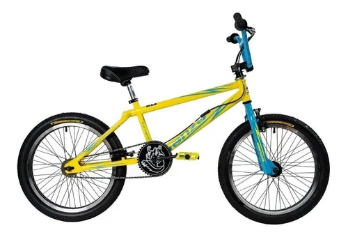 BMX infantil Venzo Inferno R20 frenos u brakes color amarillo azul