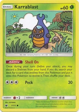 Cartas Pokemon Karrablast 7/111 Crimson Invasion Cin (Usado)