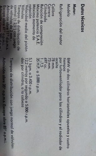 De Carlo 700 Bmw Manual Instrucciones - Original Argentina (Usado)