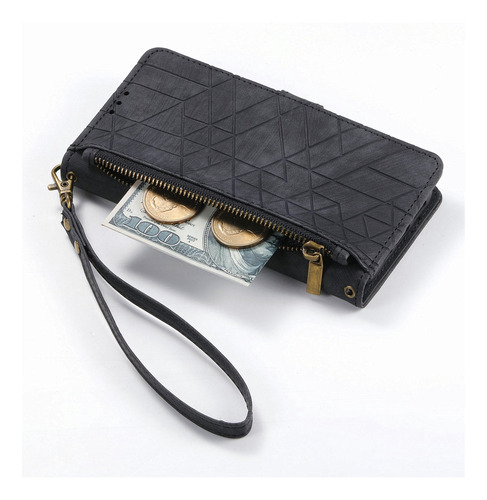 Funda Tipo Cartera De Piel Sintética Para Samsung Galaxy A03s 164/a03 166/f04, Con Ranura Para Tarjetas, Antivibración