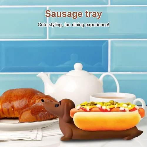 Bandeja Perro Salchicha Para Sandwich Con Forma De Cachorro