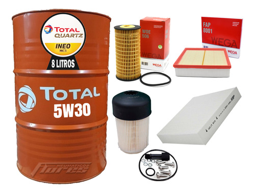 Cambio Aceite 5w30 + Kit Filtros Nissan Frontier 2.3 Pro4x