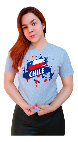 Polera Chile Fiestas Patrias Bandera Chilena Todas La Tallas