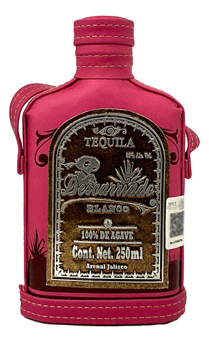 Tequila Artesanal Descarriado Blanco Ánfora Rosa 250 Ml