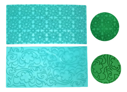 Mikiso Imprint Mat Set Gumpaste Flor Deisgn Presione Molde F