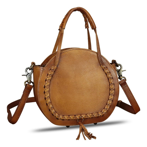 Bolso De Cuero Genuino Para Mujer, Bolso Con Asa Superior, B