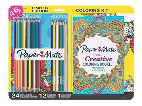 Paper Mate Colored Pencils Adult Coloring Kit Single And