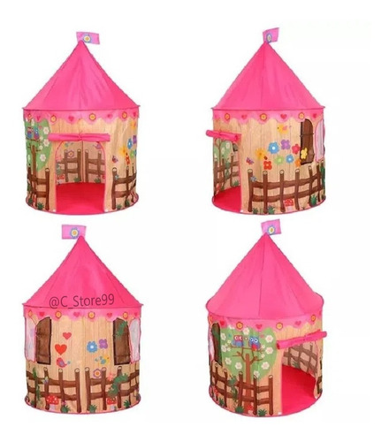 Carpa Castillo Niña Princesa Del Bosque Granja Casa Princesa