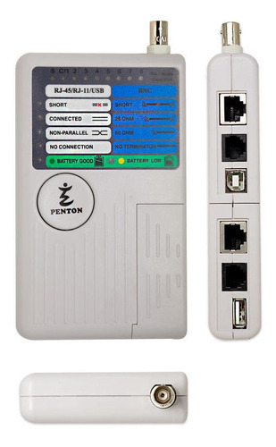 Testador De Cabos Rj45, Rj11,rj12, Bnc E Usb