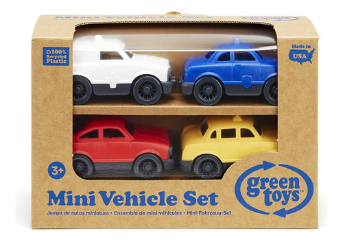 Juguete Green Toys Mini Vehículo Paquete De 4
