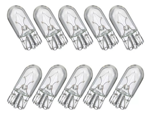 Lamparas W5w Wega T10 5w 12v X 10 Unidades. 