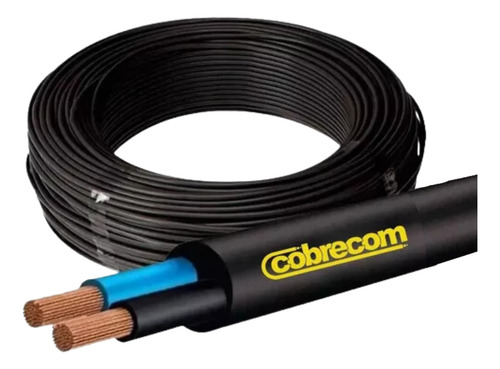 Cabo Pp 2 X 1,5 Mm 500v Cobrecom Antichama Preto 22 Metros