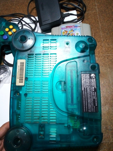 Consola Nintendo 64 Azul Transparente Ice Blue Azul (Usado)