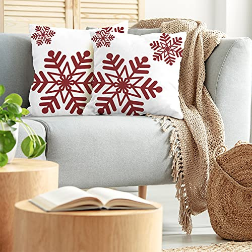 Juego De 2 Fundas De Almohada Invierno 45 X 45 Cm
