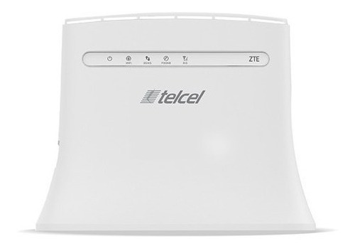 Módem + Chip Telcel Internet En Casa Ilimitado Zte Mf283u Color Blanco