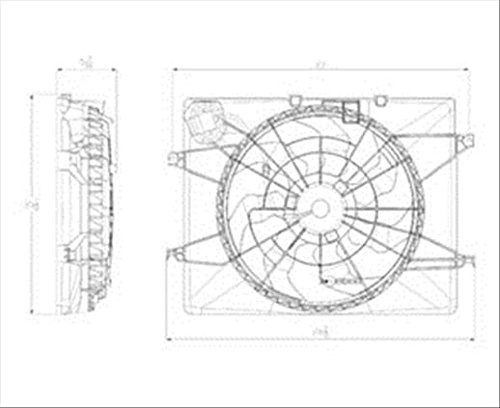 Repuesto Kia Optima Radiador Ventilador Montaje Parts Numero