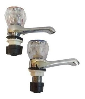 Llave Para Lavamanos Copa Transparente Gs