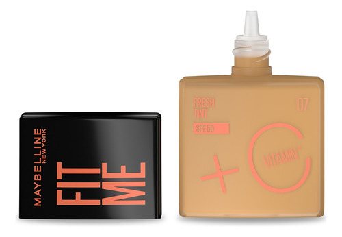 Pack Base Fit Me Fresh Tint + Corrector Instant Age Rewind