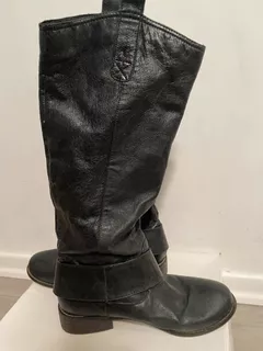 Botas Caña Alta Steve Madden Talle 38 Negra