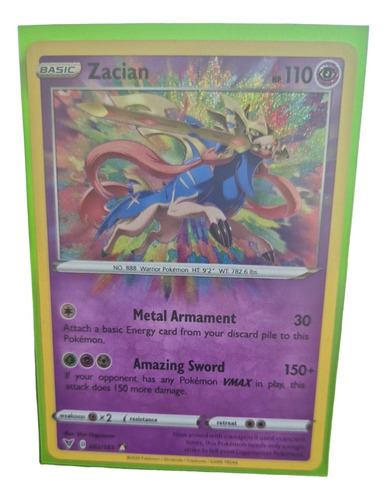 Carta Pokémon Zacian Original Tcg Original