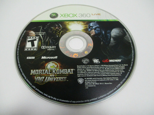 Mortal Kombat Vs Dc Xbox 360