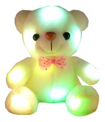 Muñeca De Peluche Con Forma De Oso, Led, Colorida, Nocturna,