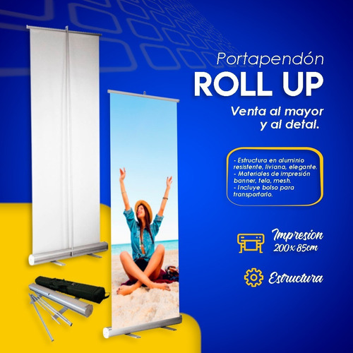 Portapendon Rollup - Porta Pendón Roll Up - Portapendones