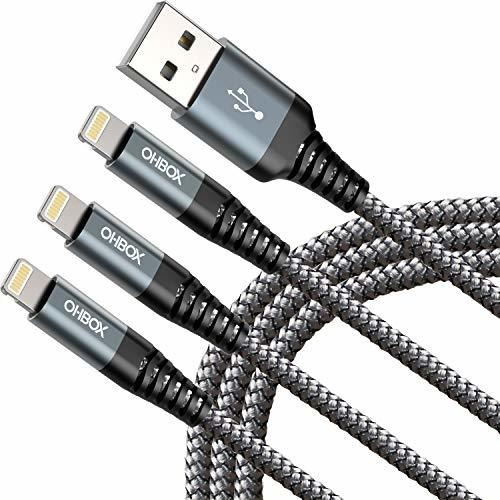 Heavy Duty 6ft 3pack  Charger Cable  Lightning Cable 6 ...