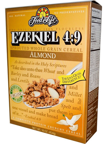 Cereal De Grano Germinado Y Almendra Ezekiel 4:9  454g