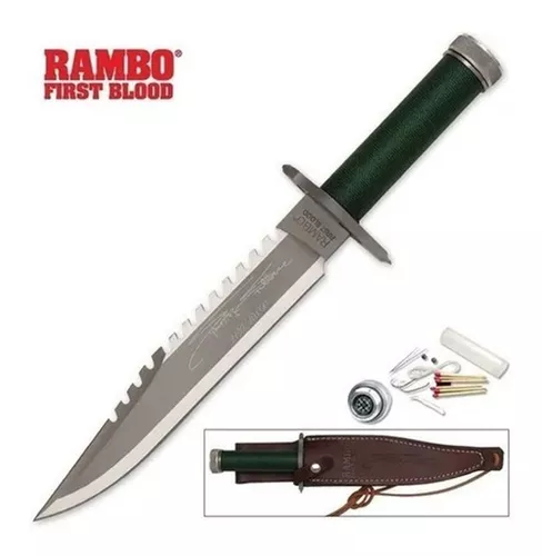 Cuchillo Rambo Tactico Supervivencia Caza First Blood