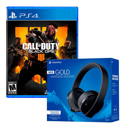 Call Of Duty Black Ops 4 + Audifonos Sony Playstation Inalam